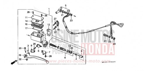 MAITRE-CYLINDRE GL1500AN de 1992